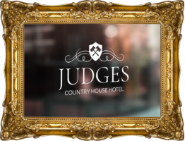 judges sign in a frame